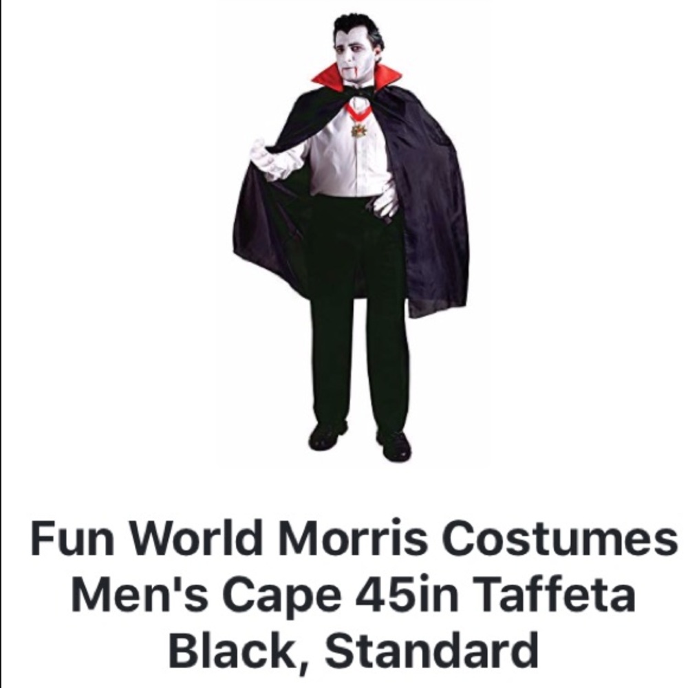 🎁Like New Halloween Funworld Costume Vampire Cape 1sizeup to 6ft